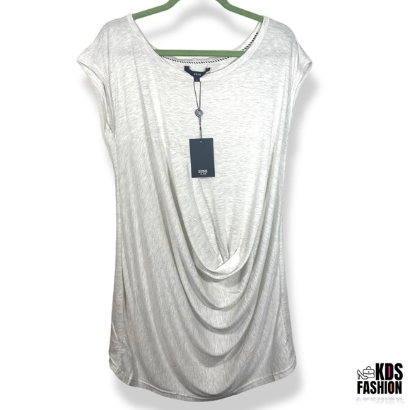 Uniq Drape Front Lightweight Mini Dress LG NWT - Picture 5 of 10